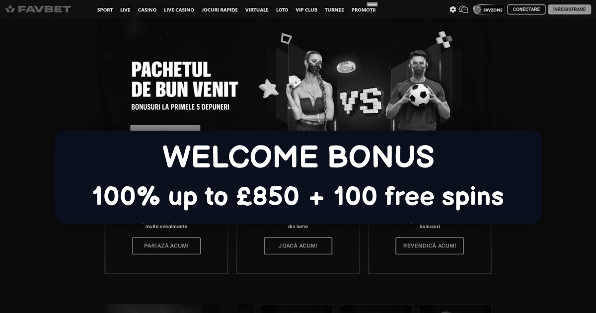 FavBet Casino welcome bonus